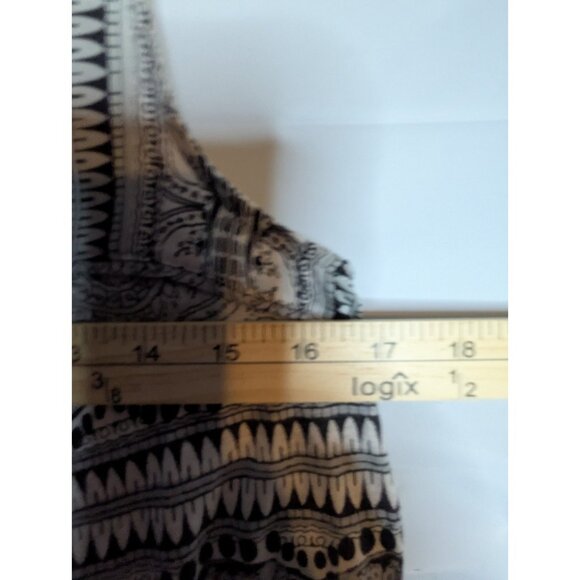 Anthropologie Akemi & Kin Geometric Babydoll Tank Top Sz S Y2K 90s Look Modal - Picture 7 of 8